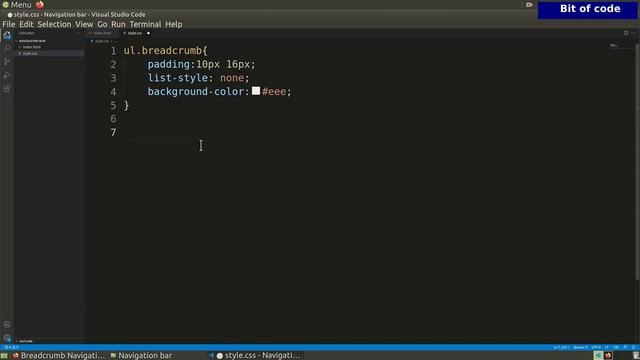 Breadcrumb Navigation - Navigation Bar Tutorial #11 By Bit Of Code смотреть онлайн
