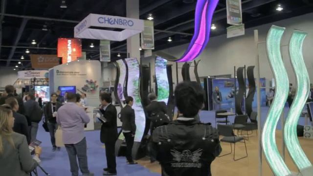 NAB 2013 - Flexible LED Video Wall (clip #1) смотреть онлайн