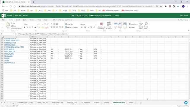 Microsoft Excel Online in Autodesk BIM360 смотреть онлайн