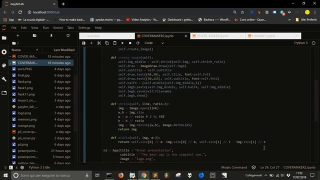 Trasform code to create a cover image into a class смотреть онлайн