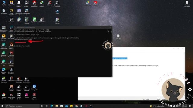 วิธีหาเลข Product Key Windows 10 смотреть онлайн