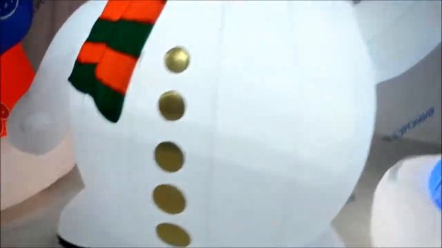 Надувные новогодние фигуры — Надувной Дед Мороз | Надувная снегурочка | Надувной Снеговик смотреть онлайн