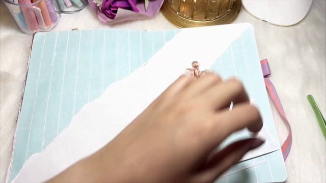 Journal With Me ASMR  |Journaling| Scrapbooking ??? Blue