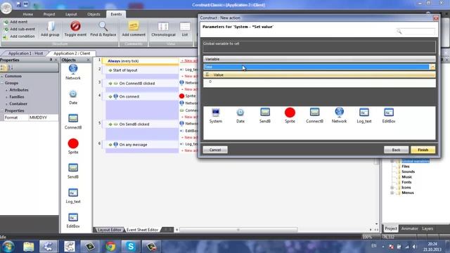 Уроки Scirra Construct, по Network plugin - часть 5 смотреть онлайн
