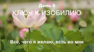 6 ДЕНЬ МАРАФОН ИЗОБИЛИЯ || 21 день изобилия || Дипак Чопра День 6