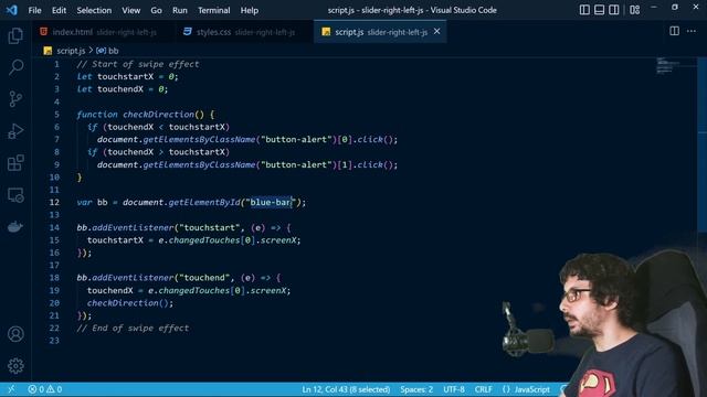 Create a Swipe Effect with JavaScript смотреть онлайн