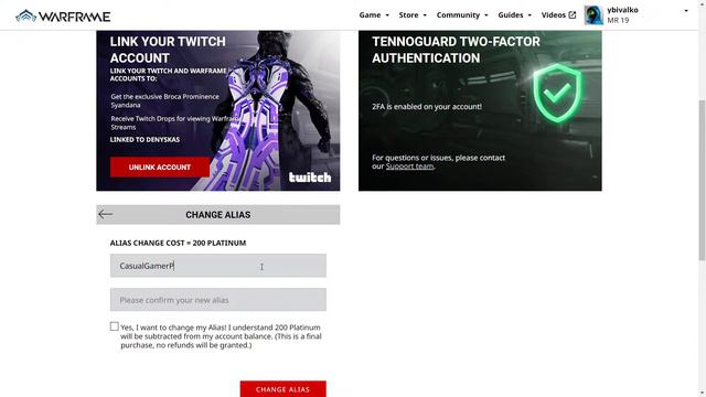 How to Change your account username /Alias in Warframe? смотреть онлайн