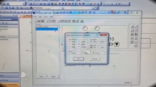 How To Connect Op320 Hmi With Le3u With Rs232 || Mistubishi Plc fx3u Connection With Op320-a Hmi