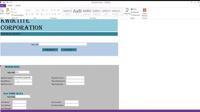 SQL data on Info path (insert, update and run quarry) смотреть онлайн