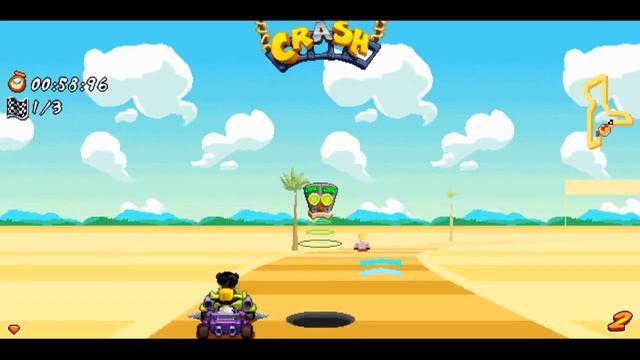 Crash Bandicoot Nitro Kart 2 - Прохождение Java игры #2 смотреть онлайн
