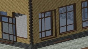 3D- анимация установки оконных рам в доме 9х9 метров выполненное средствами Autodesk Inventor