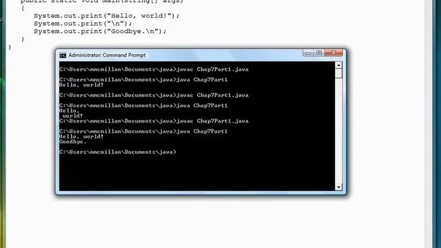 07-01 Writing Special Characters | Newlines And Tabs | Beginners Java Programming смотреть онлайн