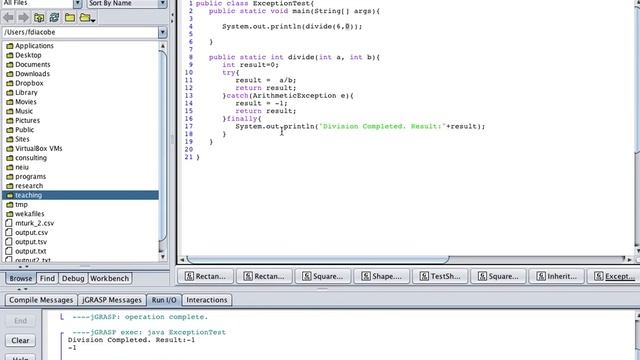 Exception Handling in Java смотреть онлайн