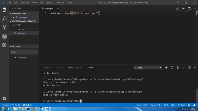 How To Capture User Input With Python смотреть онлайн