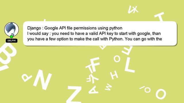 Django : Google API file permissions using python смотреть онлайн