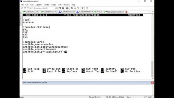Cumulus Vlan configuration regular and with ansible