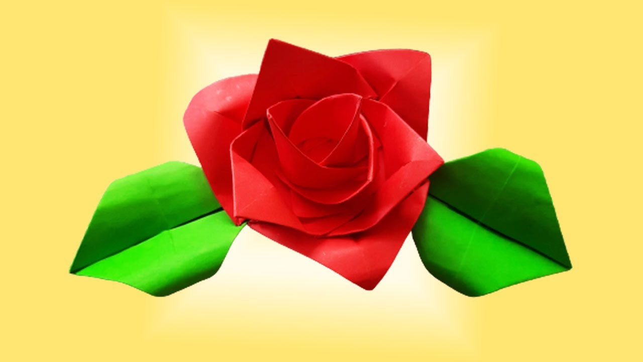 Оригами роза из бумаги. Цветок роза своими руками смотреть онлайн