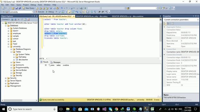 4 drop,rename,truncate in ddl command смотреть онлайн