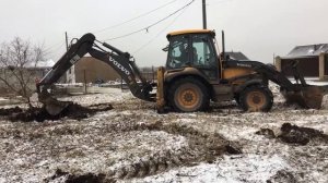 Корчевание пней трактором