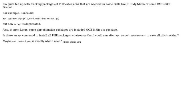 Unix & Linux: apt: Install all php packages whatsoever (2 Solutions!!) смотреть онлайн