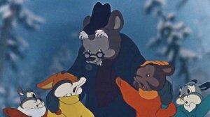 Дедушка и внучек. Советский мультфильм. Зимняя история.