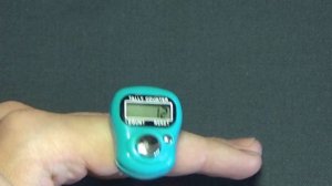 Электронный счетчик на палец. Tally counter (счетчик петель/рядов для вязания)