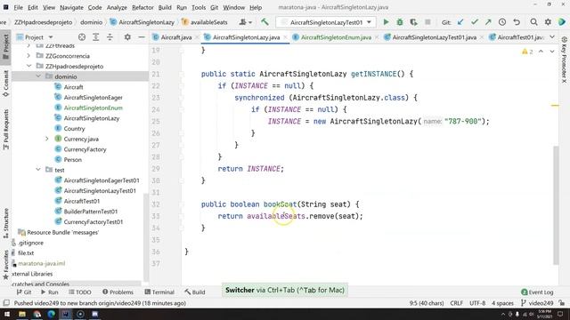 250 - Padrões de Projeto pt 05 - Singleton pt 03 - Singleton with enumeration смотреть онлайн