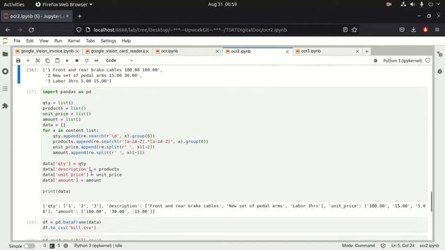 OCR read text from image Tesseract and Google vision смотреть онлайн
