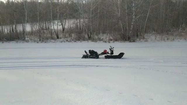 Мотобуксировщик " Железная собака". смотреть онлайн