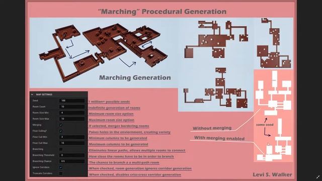 "Marching" Procedural Dungeon Generation | Research Project Overview (UE5) смотреть онлайн