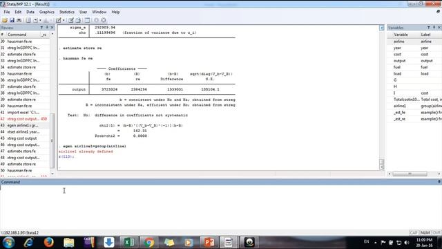 Hausman test in Stata - How to choose between Random vs Fixed effect model смотреть онлайн