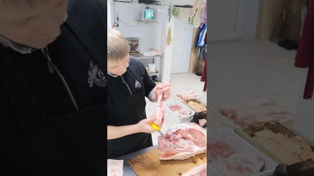 Раздела свинины. Окорок(задняя нога) смотреть онлайн