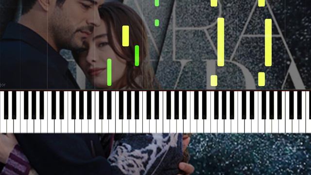 Kara Sevda Müzikleri - Uyan Ne Olur - Slow Easy Piano Tutorial