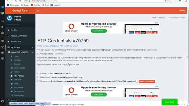how to FTP Freemcserver with FileZilla смотреть онлайн
