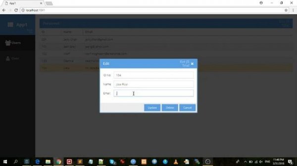 ExtJS Crud App Example