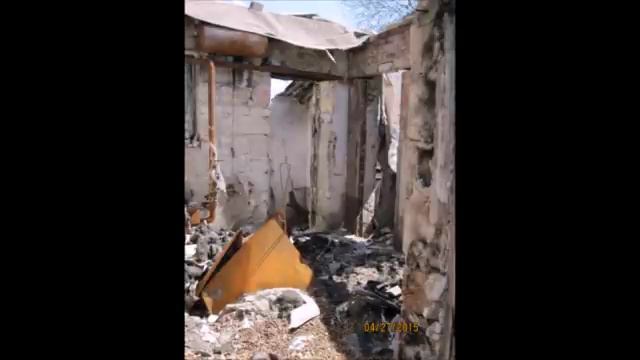 разрушенная Большая Вергунка и выдача гуманитарной помощи жителям смотреть онлайн