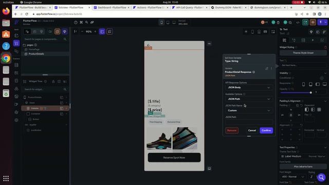 Product Detail Page ( Actions & API calls ) in FlutterFlow смотреть онлайн