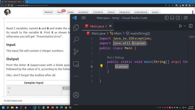 Beecrowd 1001 (Extremely Basic) Problem Solution in Java | URI Online Judge смотреть онлайн
