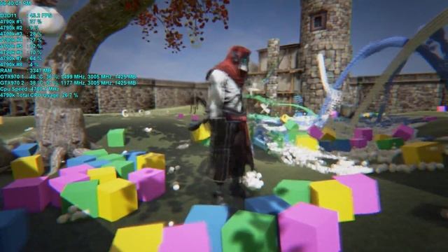 GTX 970 NVIDIA PhysX FleX Demo (Unreal Engine 4) 1080p смотреть онлайн