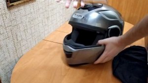 Обзор! Как снять и заменить визор в шлеме трансформер FXW helmet HF-119 за 2 минуты!