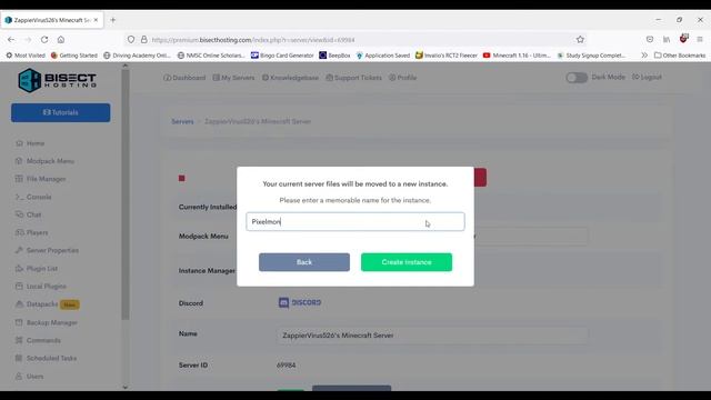 Bisect Hosting Tutorial: How to Change Minecraft Server Instances смотреть онлайн