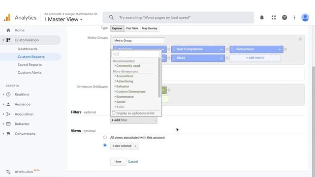 Google Analytics 1 0 Блок 6 Урок 4 Кастомные отчеты смотреть онлайн