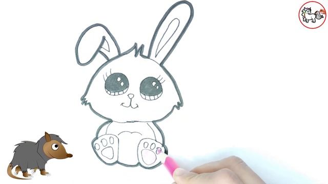 Drawing Rabbit Pictures For Children | Рисование Кролика Картинки Для Детей смотреть онлайн