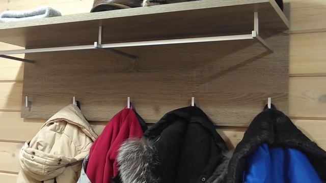 Тамбур+холл в доме из двойного бруса (2,6 кв.м. + 10,7 кв.м.) смотреть онлайн
