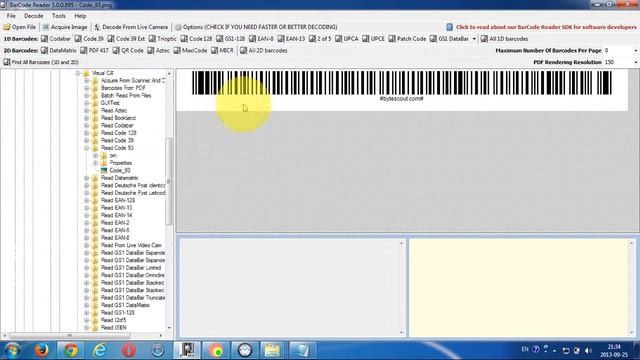 Read Code 93 With ByteScout BarCode Reader SDK смотреть онлайн