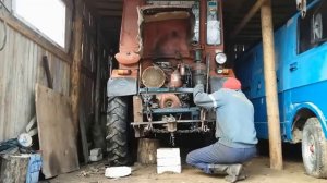 #ДеревенскийдомBY   Трактор Т16м Ремонт Бортовой  и первый выезд ч2