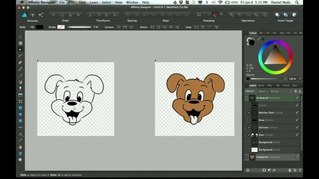 How to turn turn Sketches into Vector Illustration with Affinity Designer (BONUS!) Part 1 смотреть онлайн