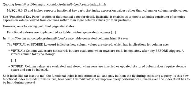 Databases: How does functional index in MySQL 8.0.13+ improve query performance? смотреть онлайн