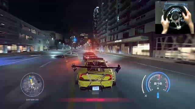 Need for Speed Heat Gameplay #1 GAME STEERING WHEEL SVEN GC-W800 смотреть онлайн