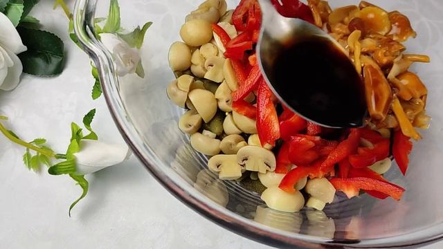Салат постный грибной. смотреть онлайн